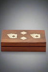 Wood Playing Card & Dice Set