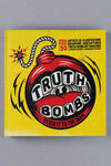 Cover of Truth Bombs, a book containing 250 stickers designed from artists around the world.