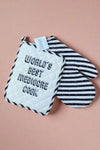 Funny Pot Holder & Oven Mitt Set