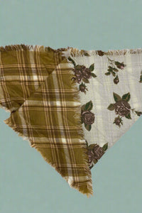 Triangle Print Scarf Mustard
