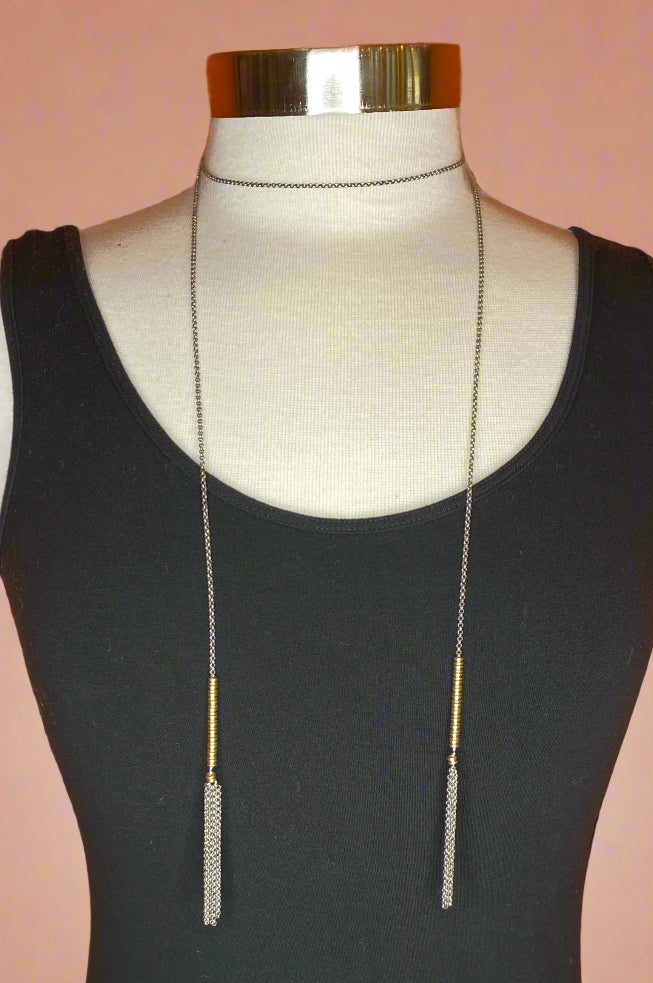 ReStrung Jewelry - Moxie Necklace Silver