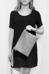 Michelle Clutch - Satin Grey