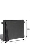 Michelle Clutch - Satin Grey