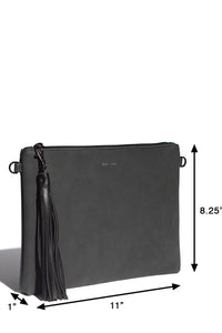 Michelle Clutch - Satin Grey