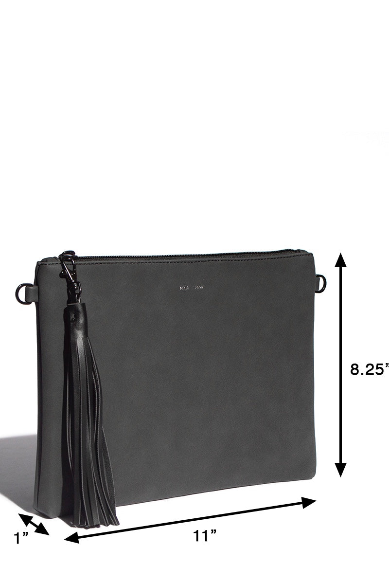 Michelle Clutch - Satin Grey