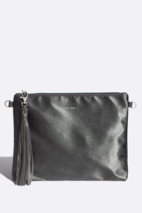 Michelle Clutch - Satin Grey