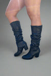 Tyson Ruched Boots Black