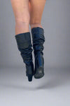 Tyson Ruched Boots Black